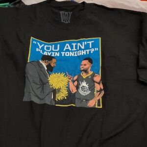 ✅Golden State Warriors Steph Curry You Ain't Playing tonight T-shirt XL